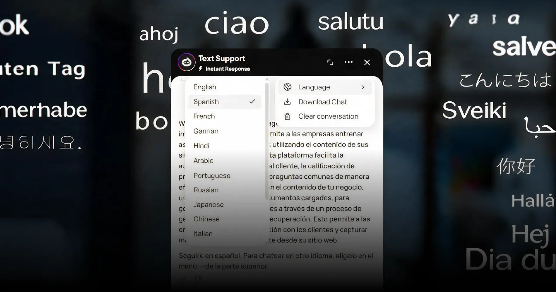 Support Multiple Languages