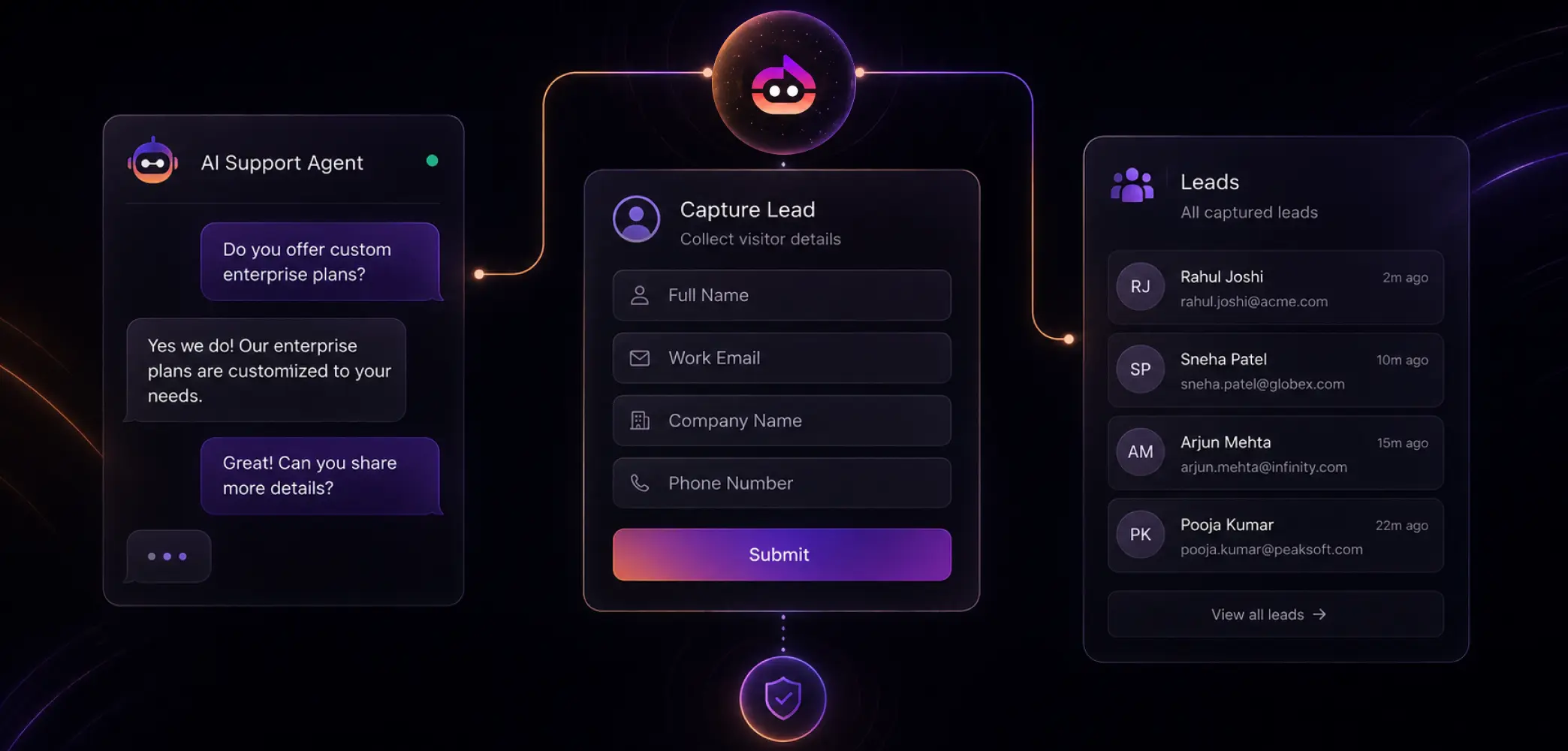 Lead and contact capture
