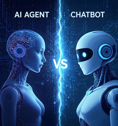 AI agent vs chatbot: What's the key differences