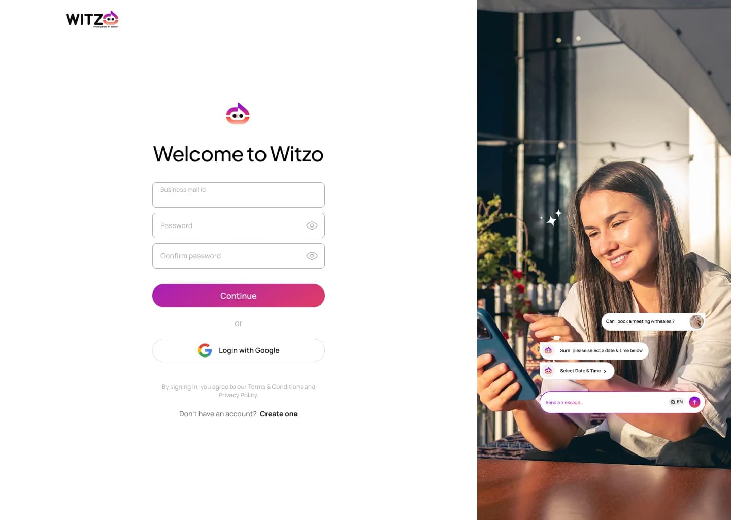 Sign up