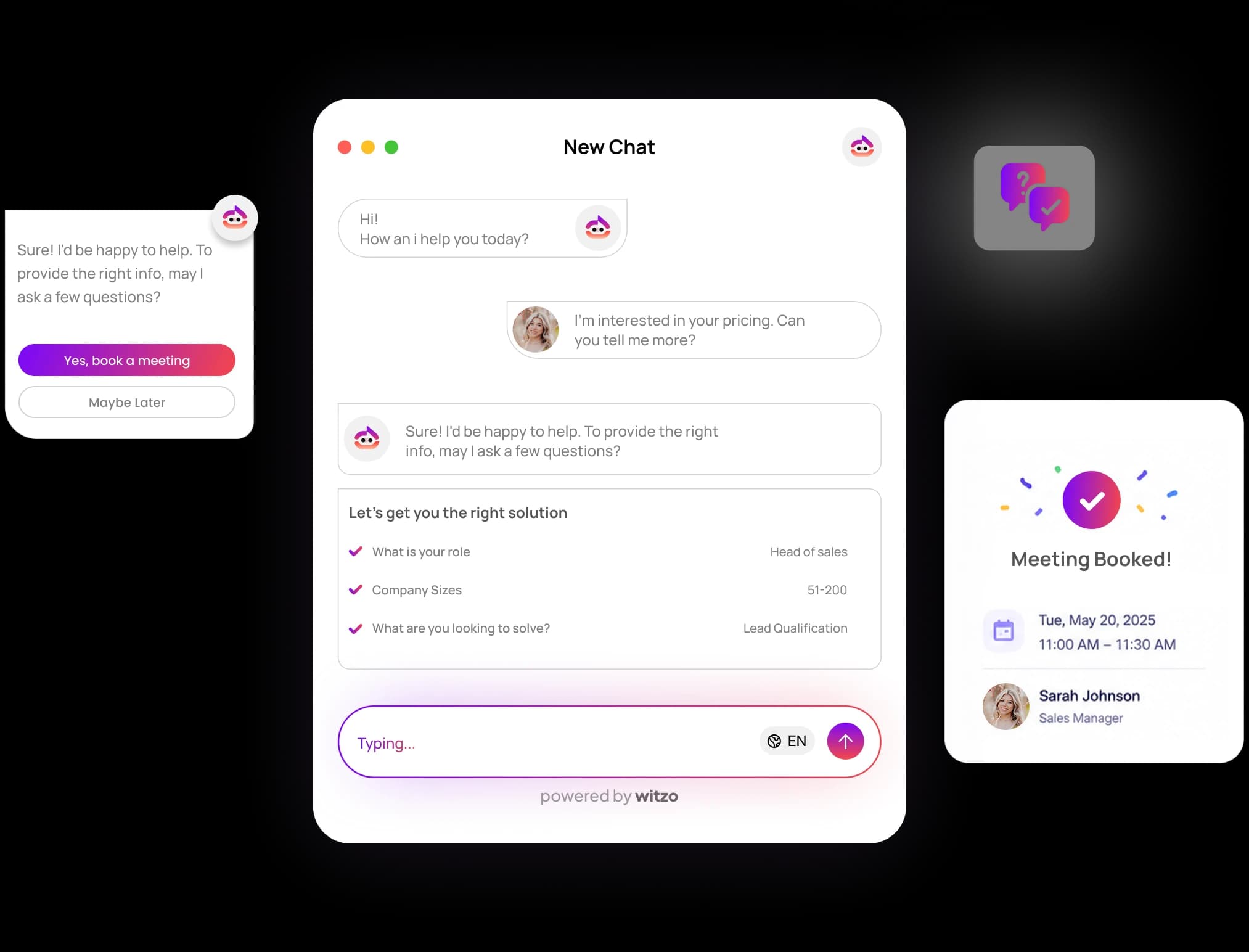 The AI sales chatbot that turns website visitors into qualified pipeline
