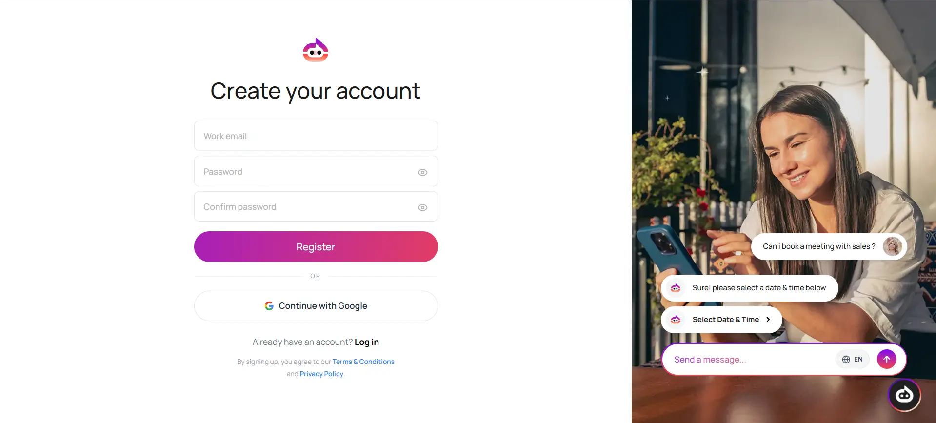 Sign Up Page