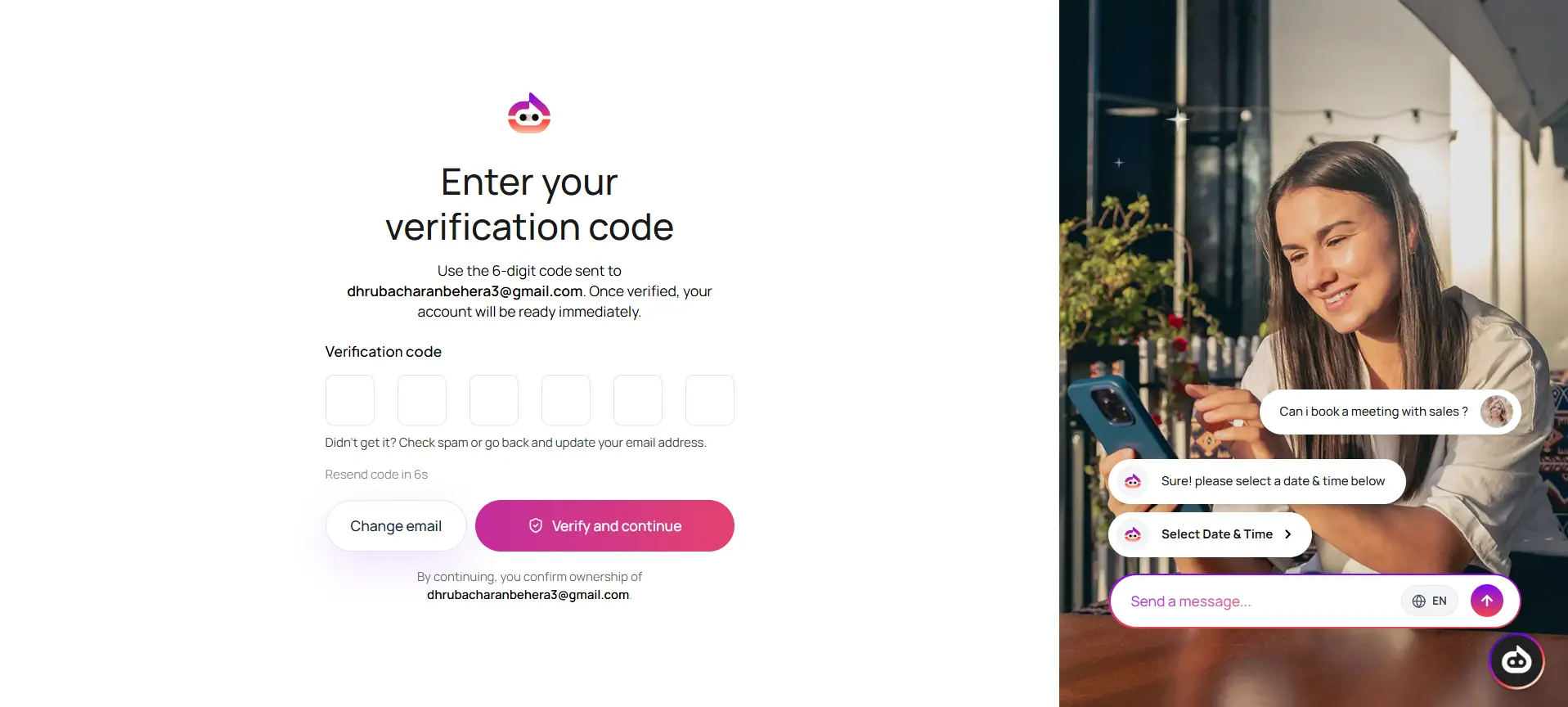 Verify OTP Page