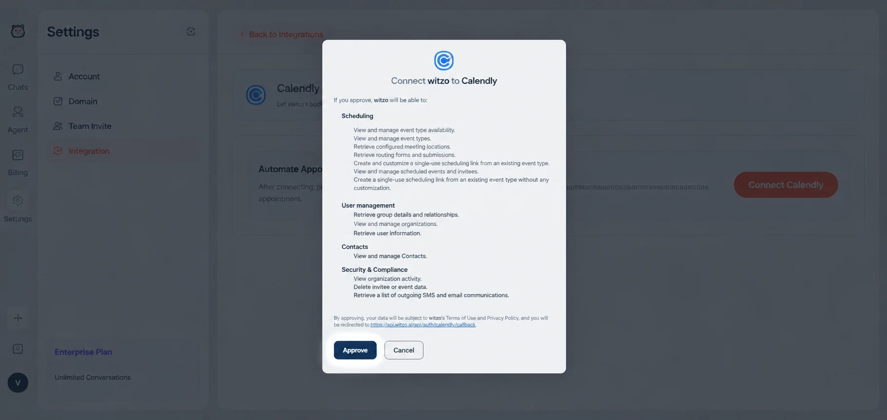 Click to zoom Screenshot for step 4: Approve the Connection