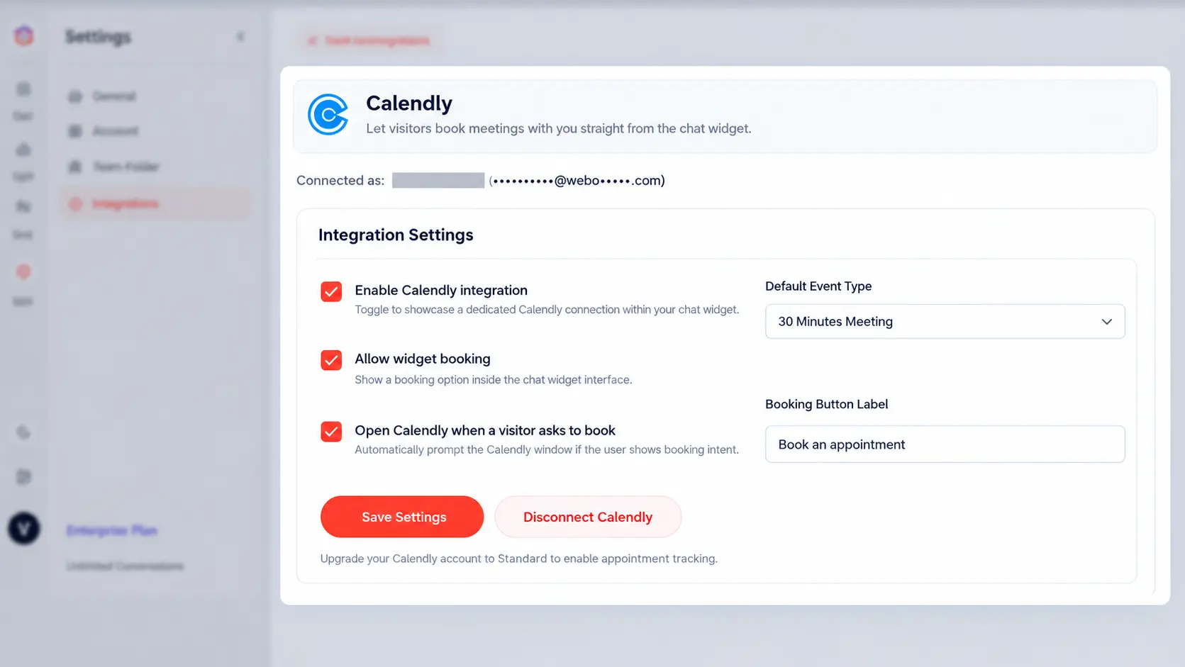 Click to zoom Screenshot for step 5: Manage Your Integration Settings