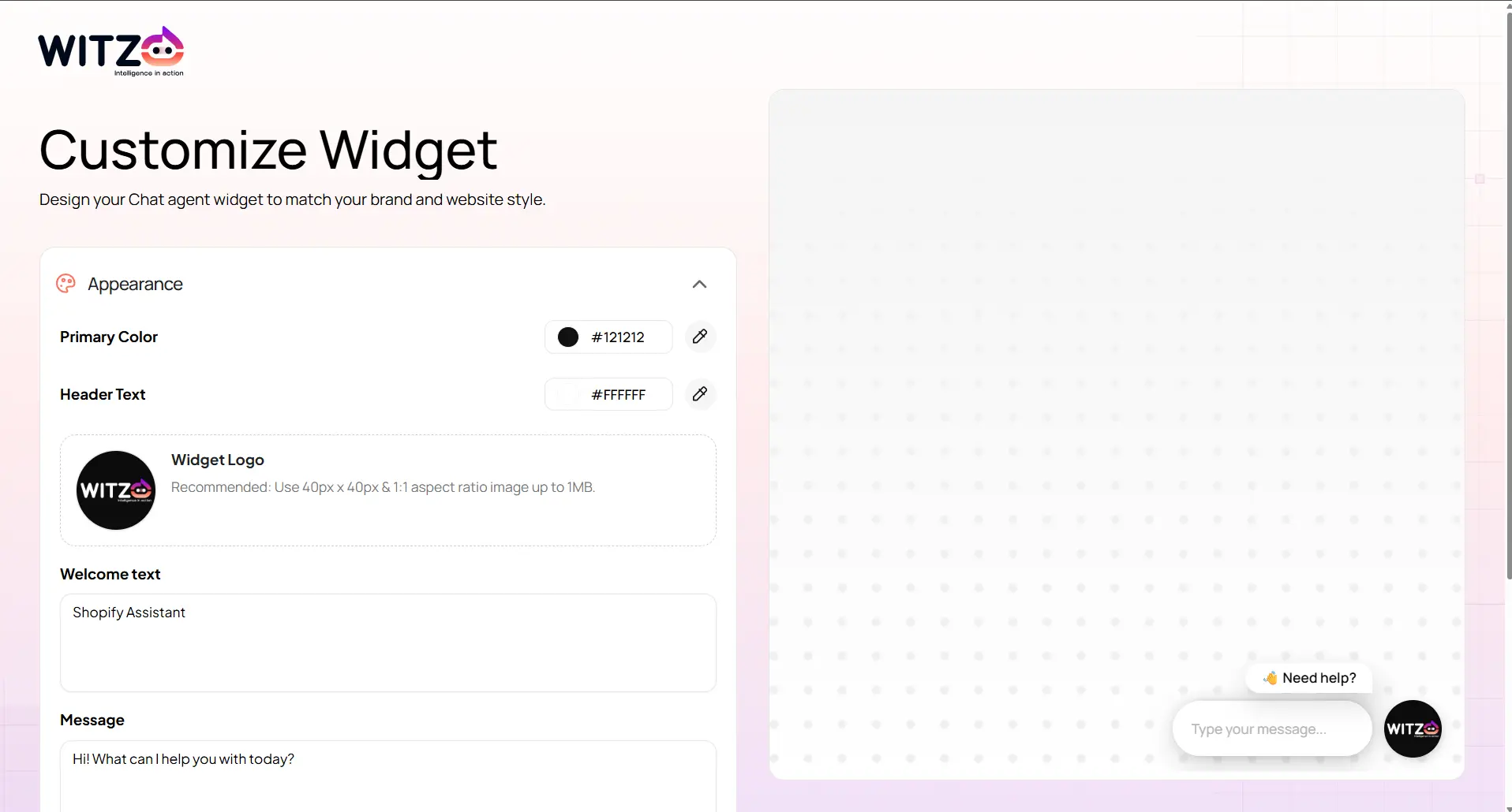 Click to zoom Customize Your AI Widget