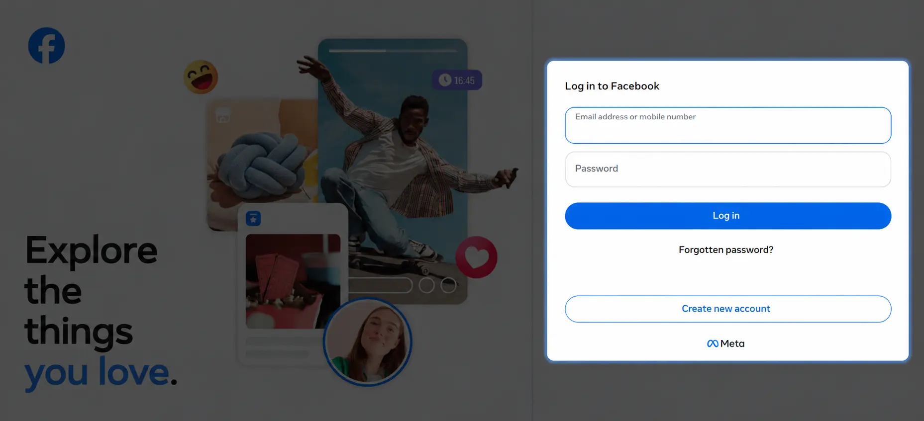 Click to zoom Sign in to Facebook