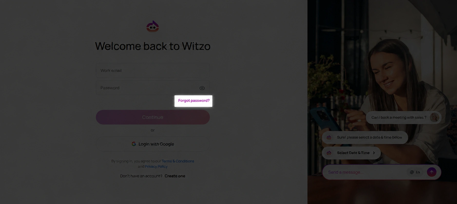 Click to zoom Screenshot for step 1: Open Forgot Password