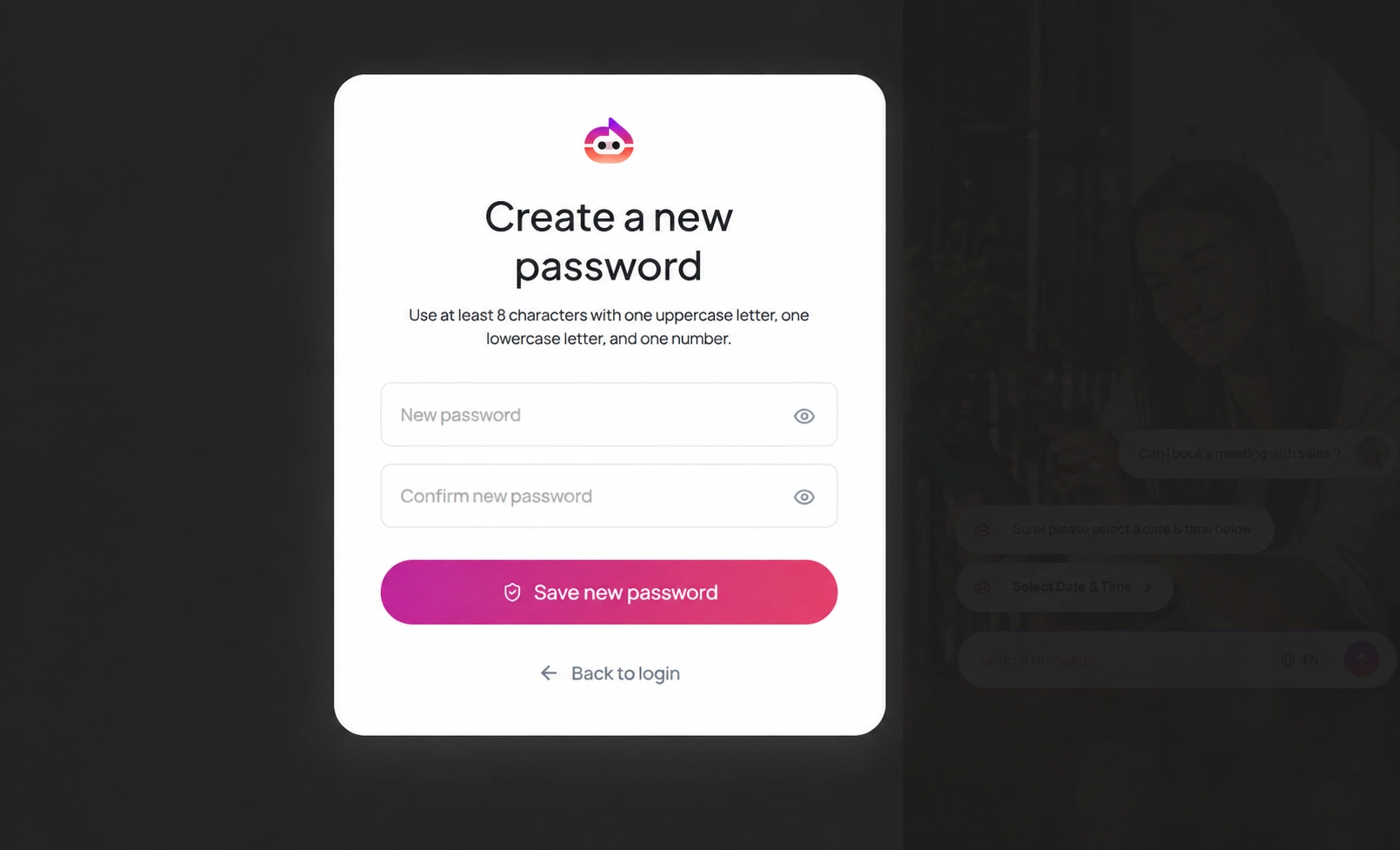 Click to zoom Screenshot for step 3: Create a New Password