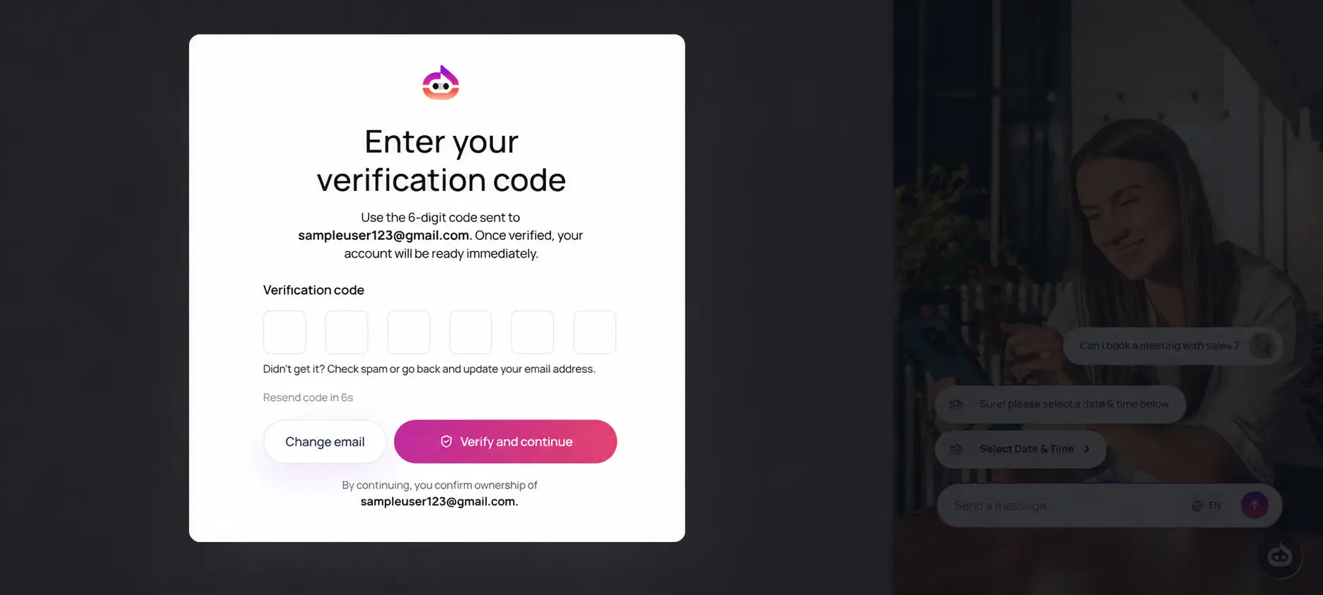 Click to zoom Verify Your Email