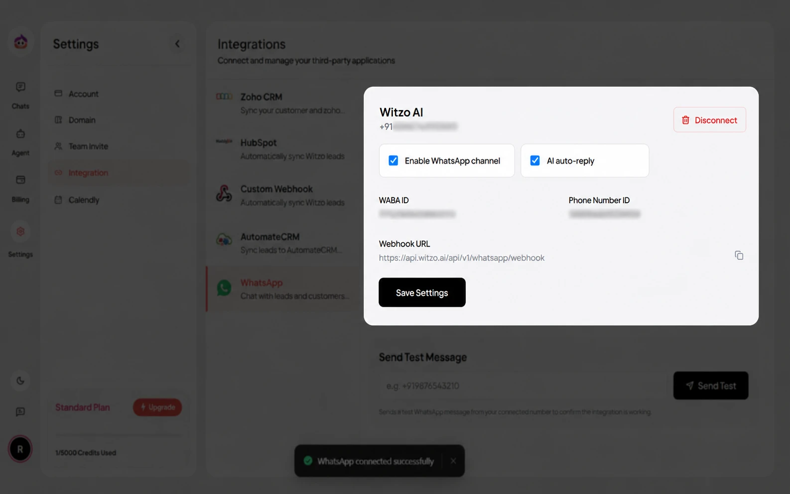 Click to zoom WhatsApp Connected